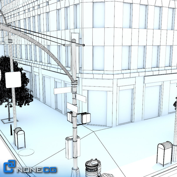 new york city block 3d model - NYC Block Set 7... by NONECG